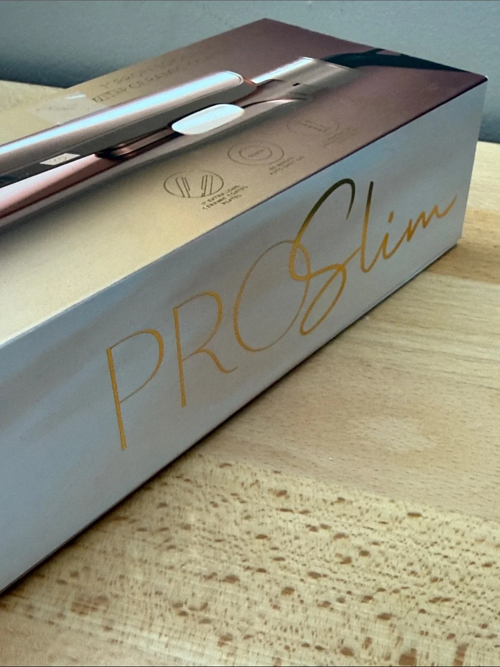 Cortex Beauty Pro Slim 1” Flat Iron Hair Straightener Ceramic Coated Rose Gold